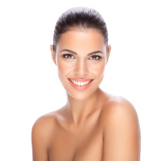 Freundliches Lächeln einer Patientin